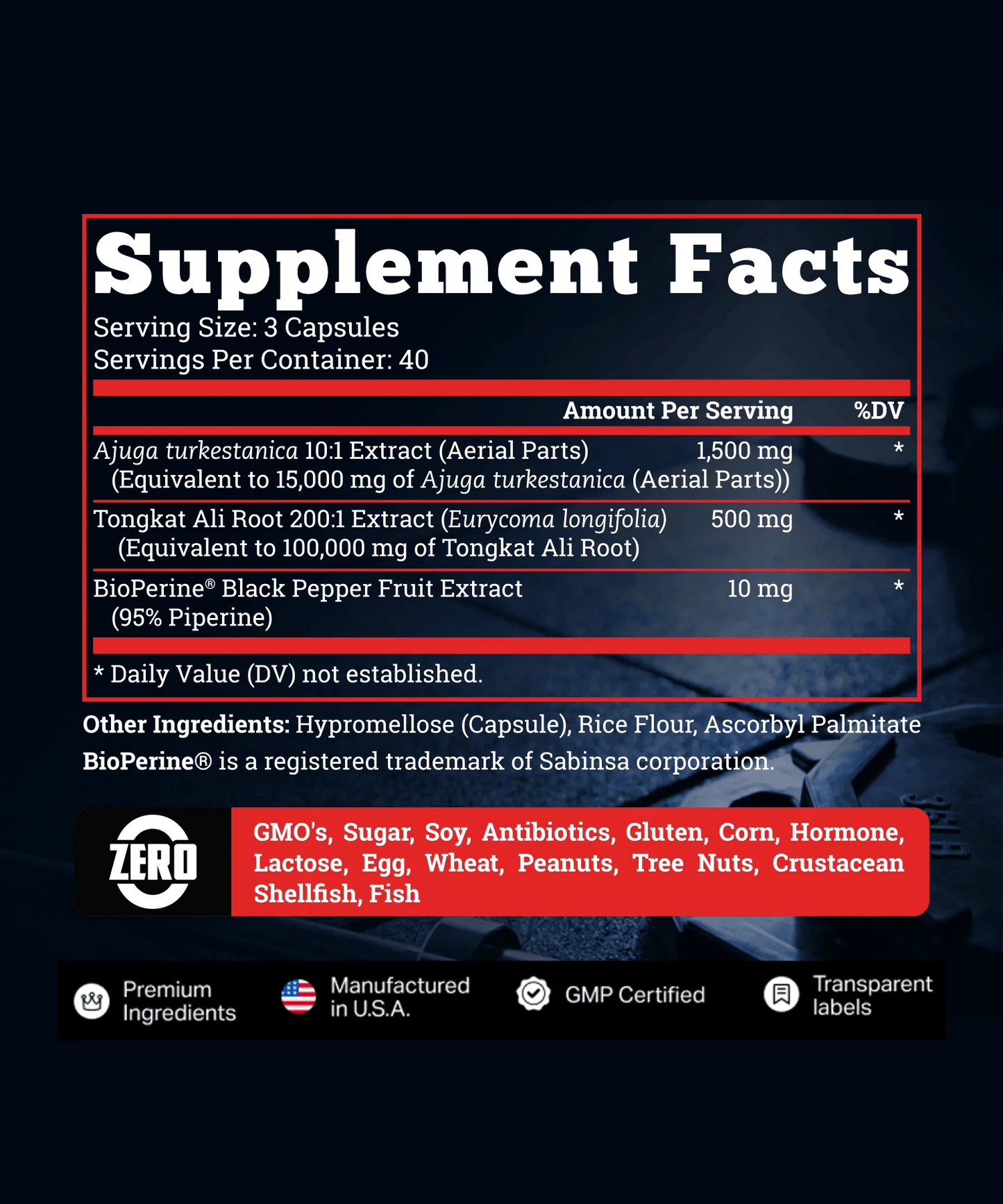 Turkesterone with Tongkat Ali